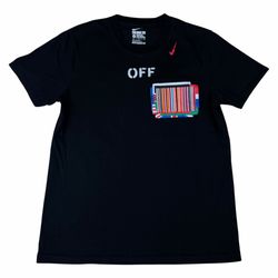 Nike x Off-White All Star Equality T-Shirt Black Adult Size Medium M Virgil Abloh