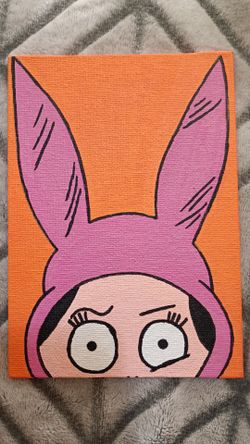 Louise Belcher Bob's Burgers Fan Art Canvas
