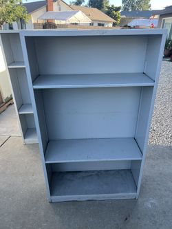 Three Tier Steel Adjustable Gray Tall Shelving Unit 