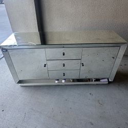 Mirrored Tv Stand 