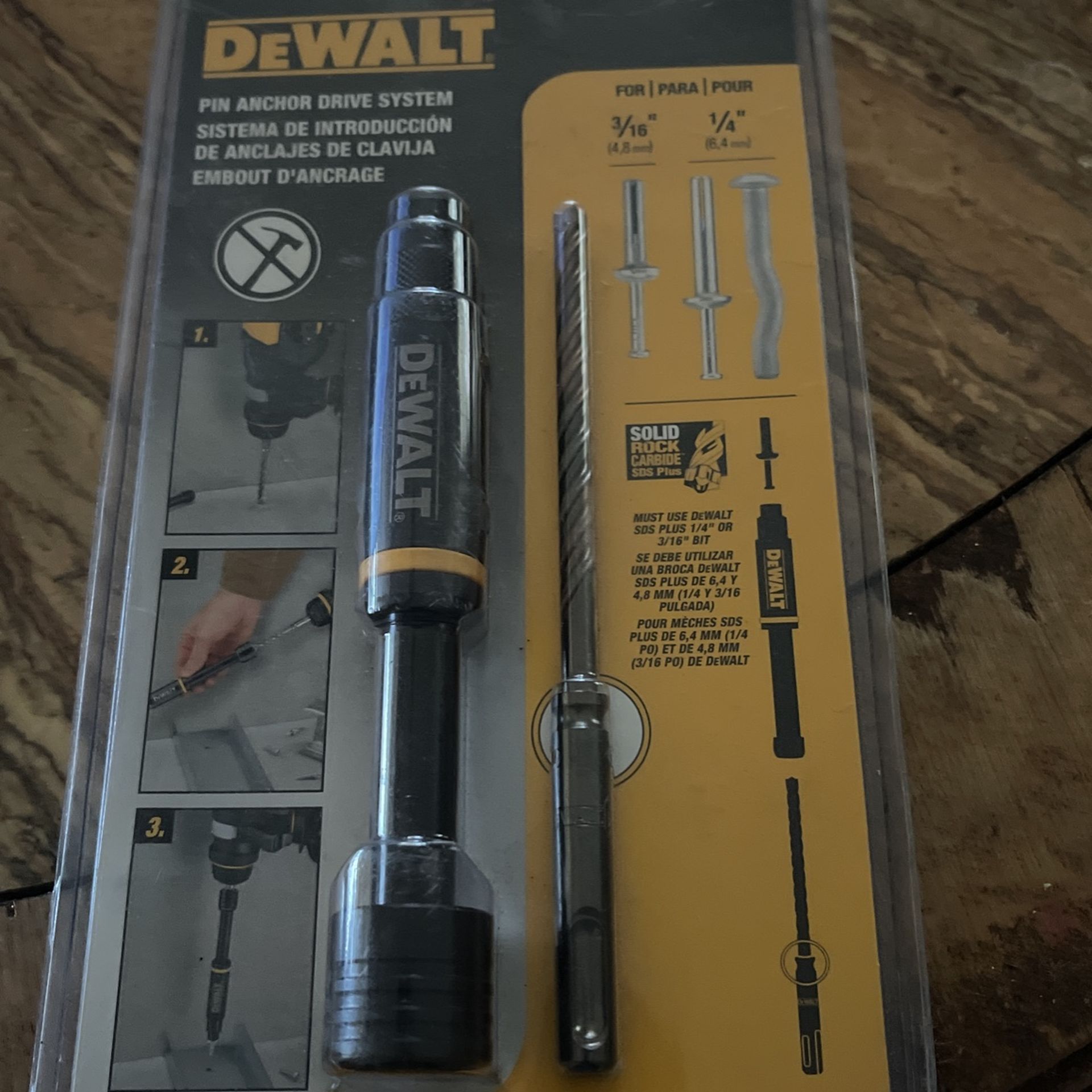 Dewalt pin Anchor Drive System