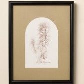 Sepia Tree Framed Artwork 