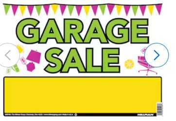 Garage sale Friday-Saturday 9-3