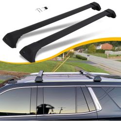 EZREXPM Lockable Cross Bars Roof Rack Fit for 2021-2024 Chevrolet Tahoe, GMC Yukon & Yukon XL, Chevrolet Suburban, Cadillac Escalade ESV Crossbars Car