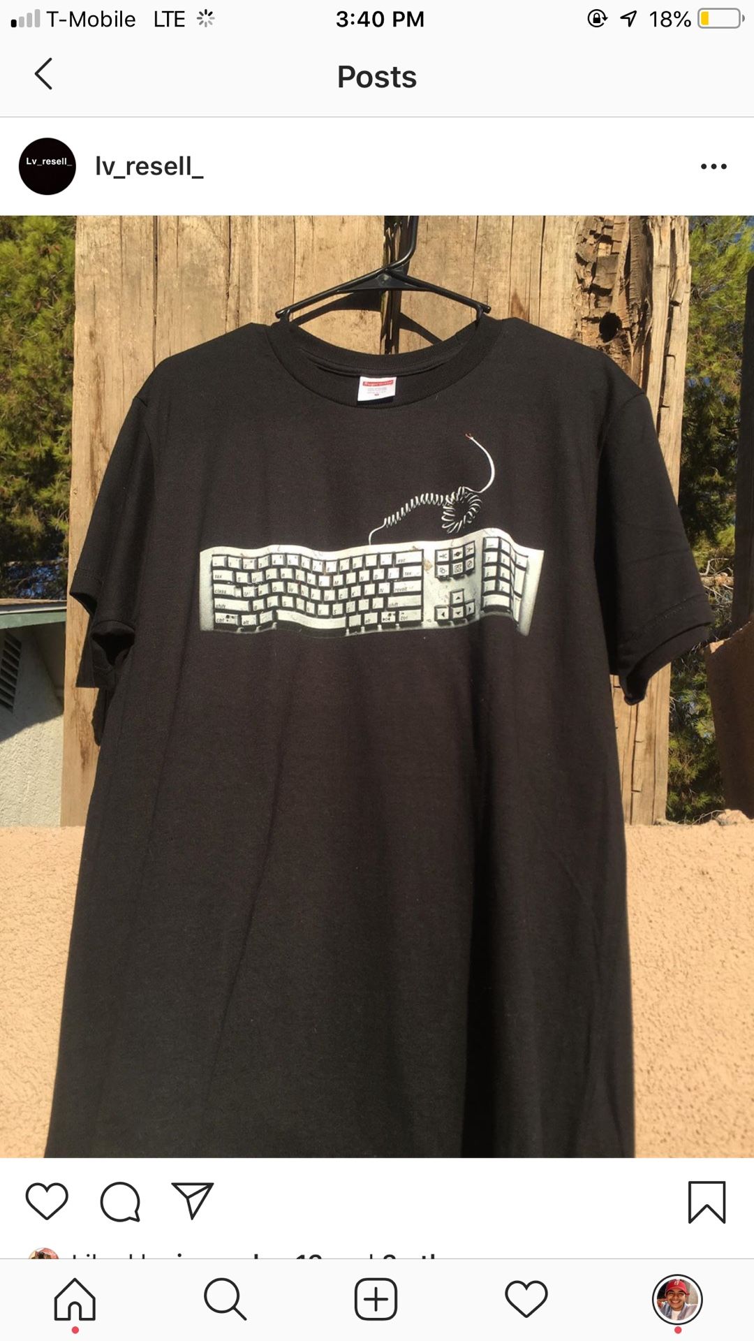 Supreme keyboard tee size medium!