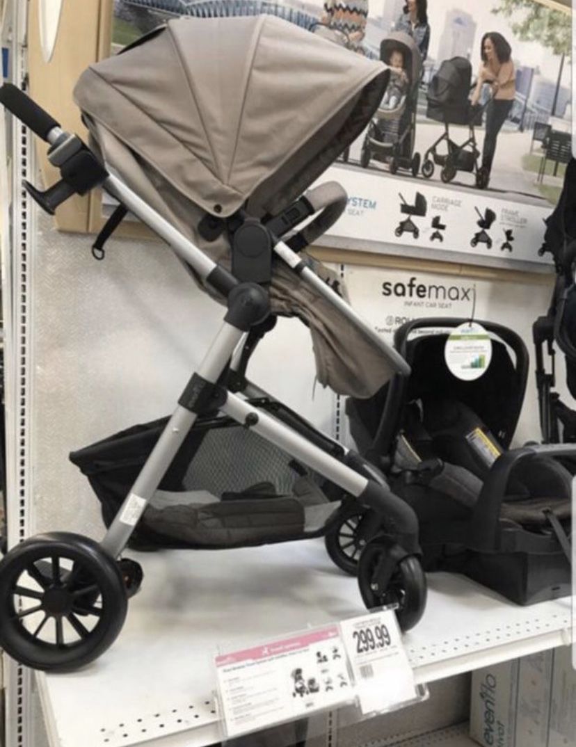 Stroller set with car seat and base