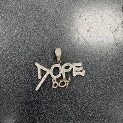 Dope 10k Gold  Diamond Pendant 