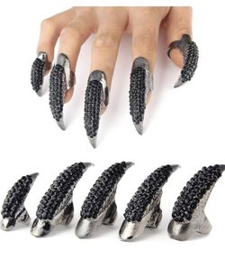 Black Claw Nail Rings