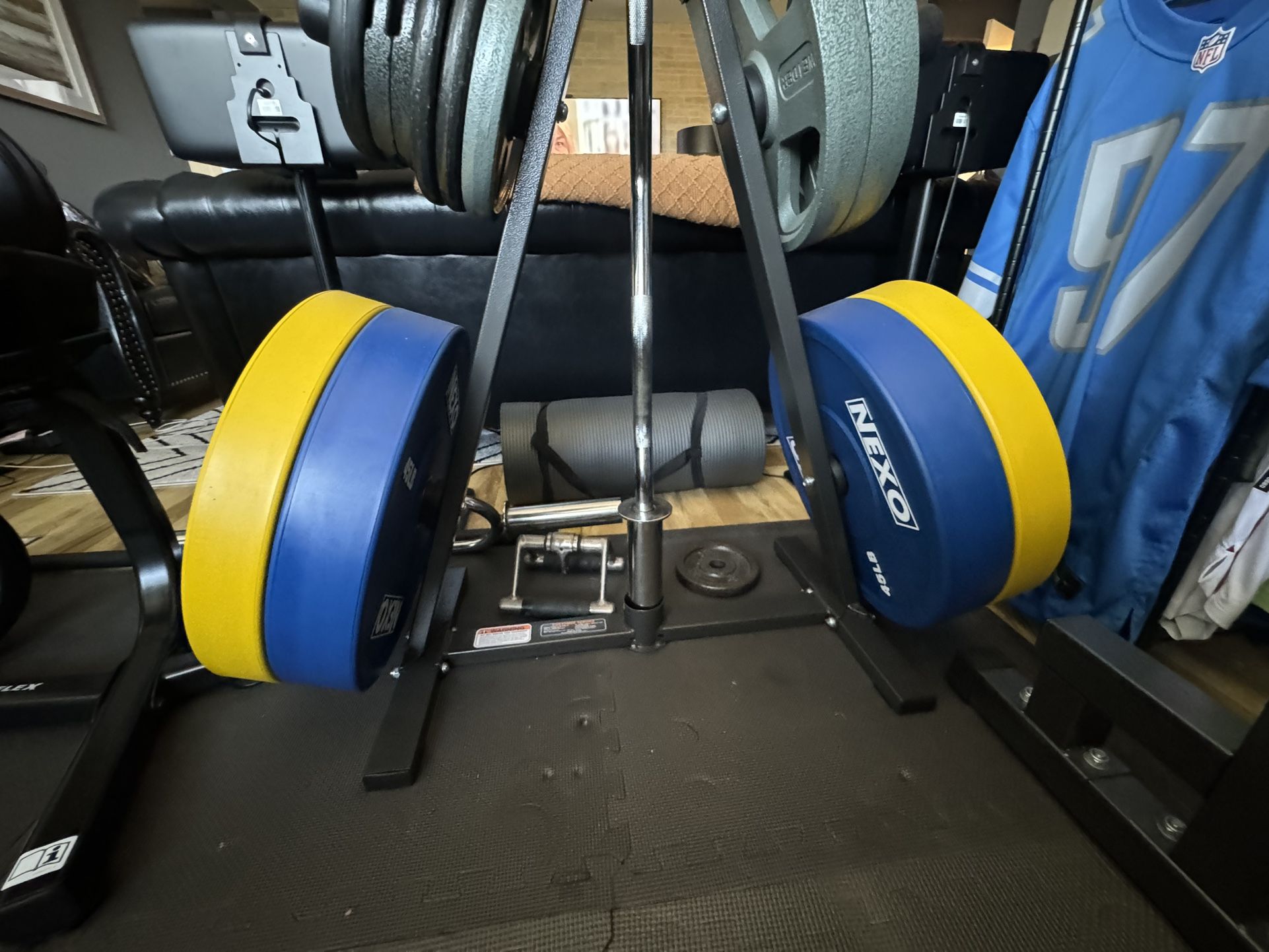 Weight Plates And Olympic Barbell