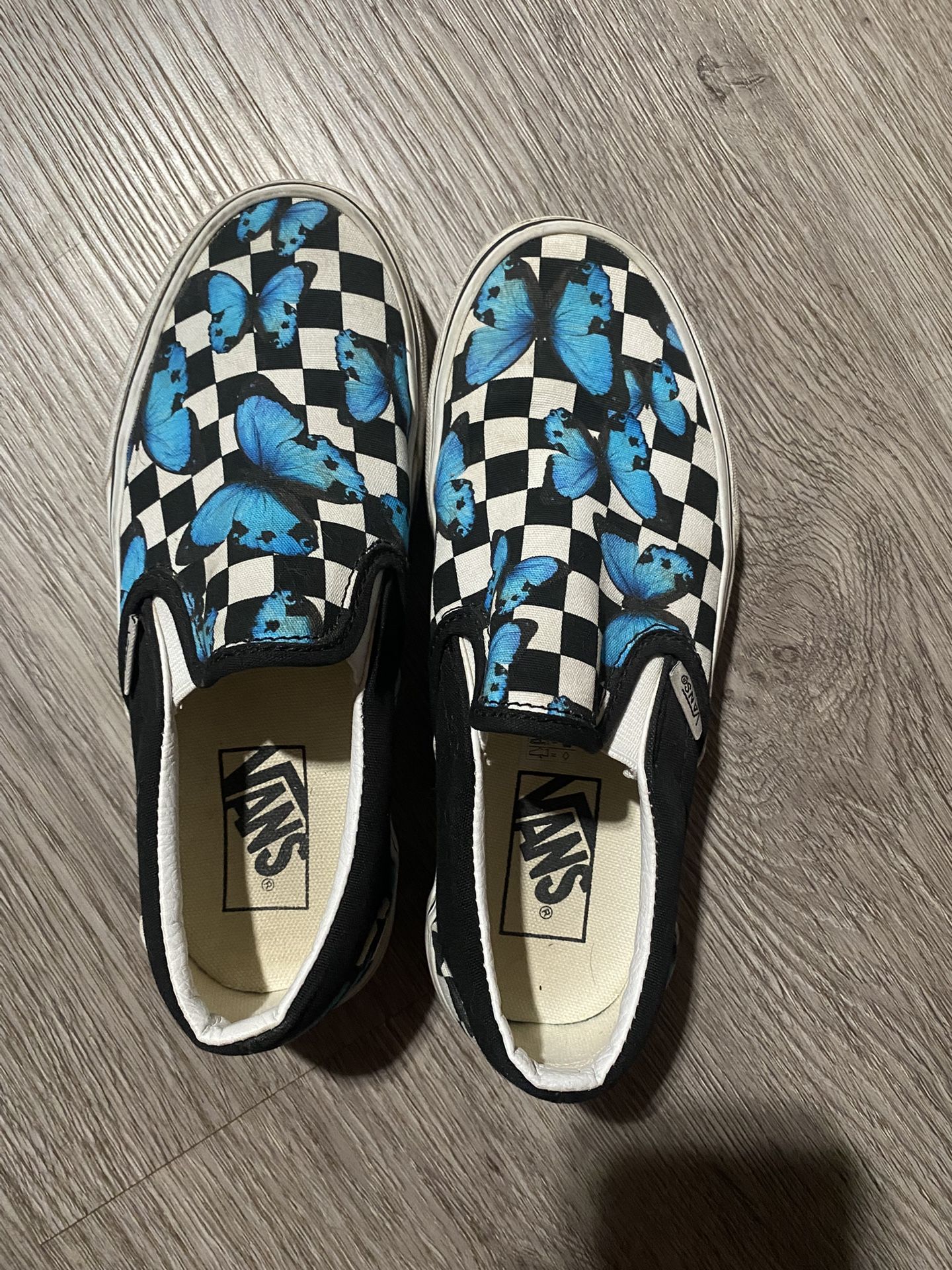 Slip On Butterfly Vans Shoes