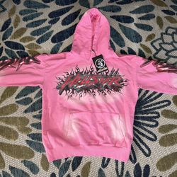 HELLSTAR Pink Hoodie - Medium