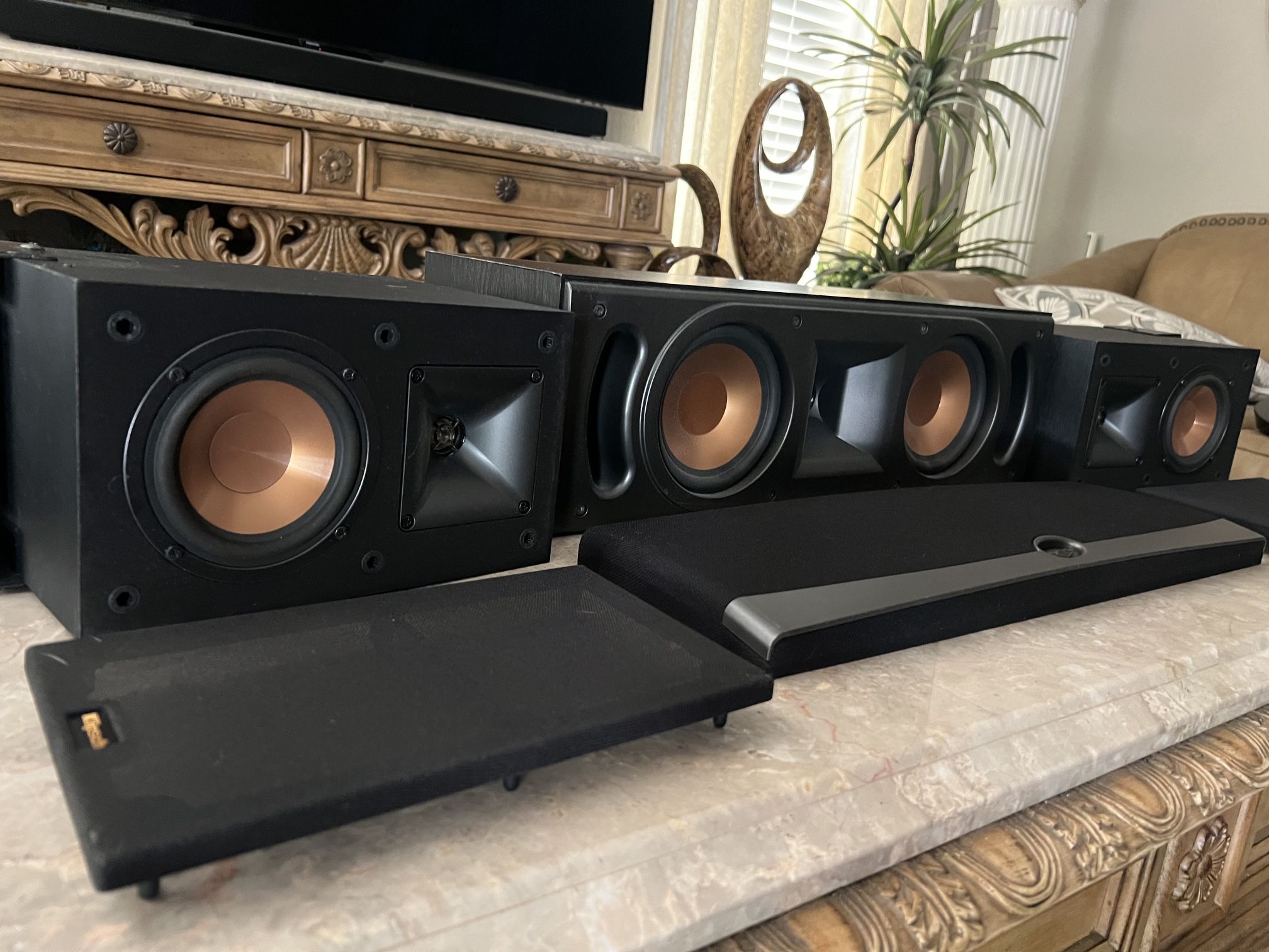 Klipsch Speakers with Wall Mounts