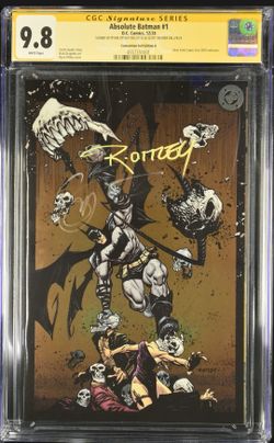 Absolute Batman 1 Signed Ottley and Snyder Graded CGC 9.8