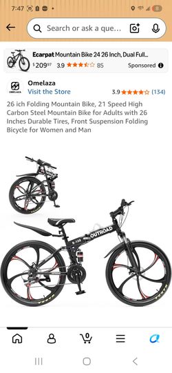 Used 26 inch folding moutaun bike Mountain bike