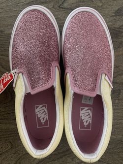 Classic slip-O Glitter Two Tone Vans Size 3 Kids