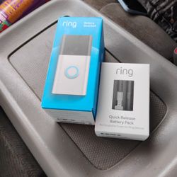 Ring Camera With Extra Battery Pack 