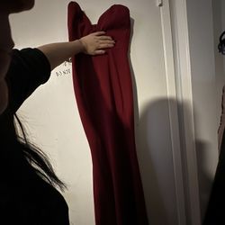 Red Wine Prom dress