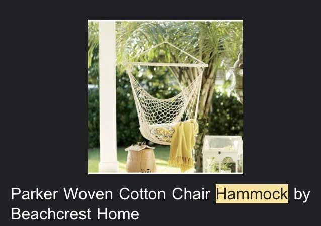 Parker Woven Cotton Chair Hammock By Beachcrest Home