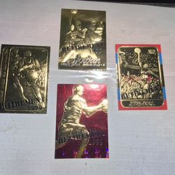 23 Kt Gold 1997 Fleer Michael Jordan Retirement Set Serial Numbered 23 Karat Gold