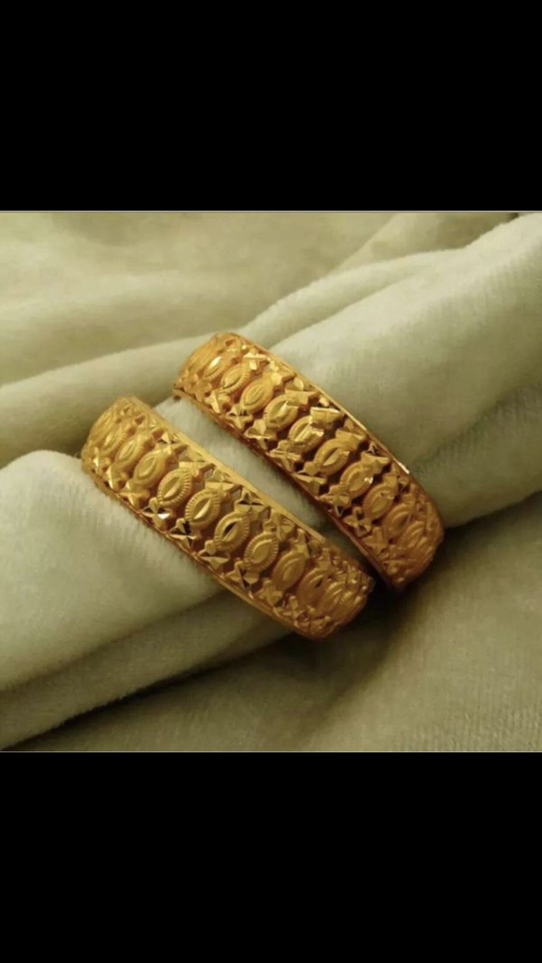 Gold plated Indian style bangles set bracelet