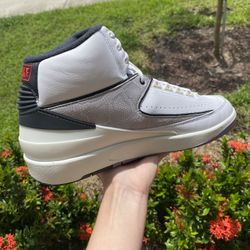 Nike Air Jordan 2 Retro White Python Sneakers OG DR8884-102 Mens Size 11.5 