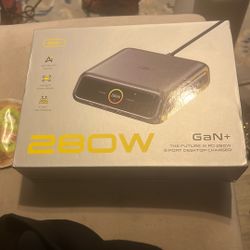 AOHi 280w 6-port Desktop Charger And USB-C To USB-C Cord