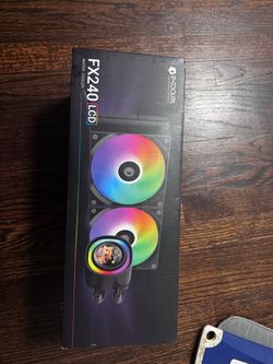 ID-COOLING FX240 LCD 240mm liquid CPU cooler.