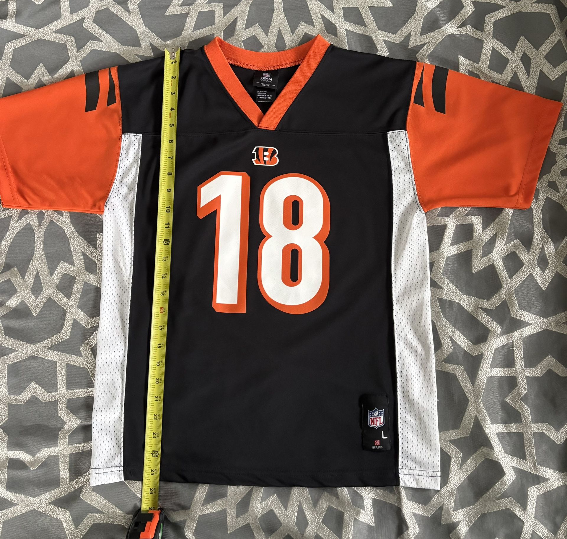 Vintage AJ Green Cincinnati Bengals Jersey by NFL Team Apparel - Youth L