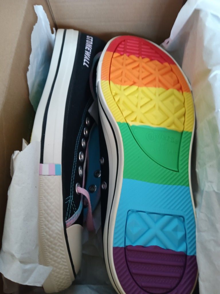 Custom Trans Rights Converse