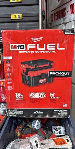 Milwaukee m18 packout shop vacuum tool only,