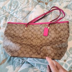 Coach Pink Tote