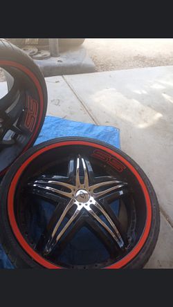 22" rims and tires for sale