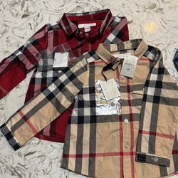 12 Month Old Burberry Shirts
