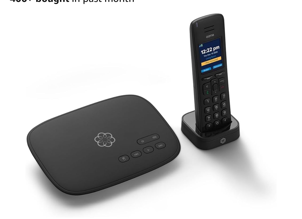 Ooma Telo VoIP Free Internet Home Phone Service and HD3 Handset. Affordable landline replacement