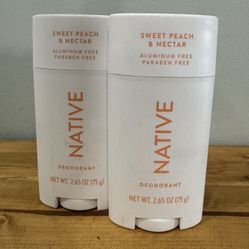 Native Sweet Peach & Nectar Deodorant 2ct