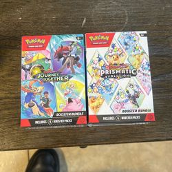 Pokemon Booster Bundles , Prismatic Evolutions And Journey Together , Both Are Sealed.