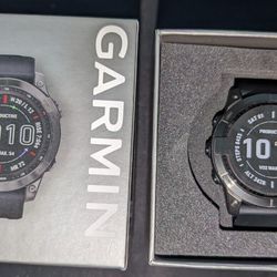 Garmin fēnix 7X Sapphire Solar 51mm Smartwatch - Carbon Gray DLC Titanium Black