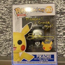 Pop! Pokemon Pikachu Signed