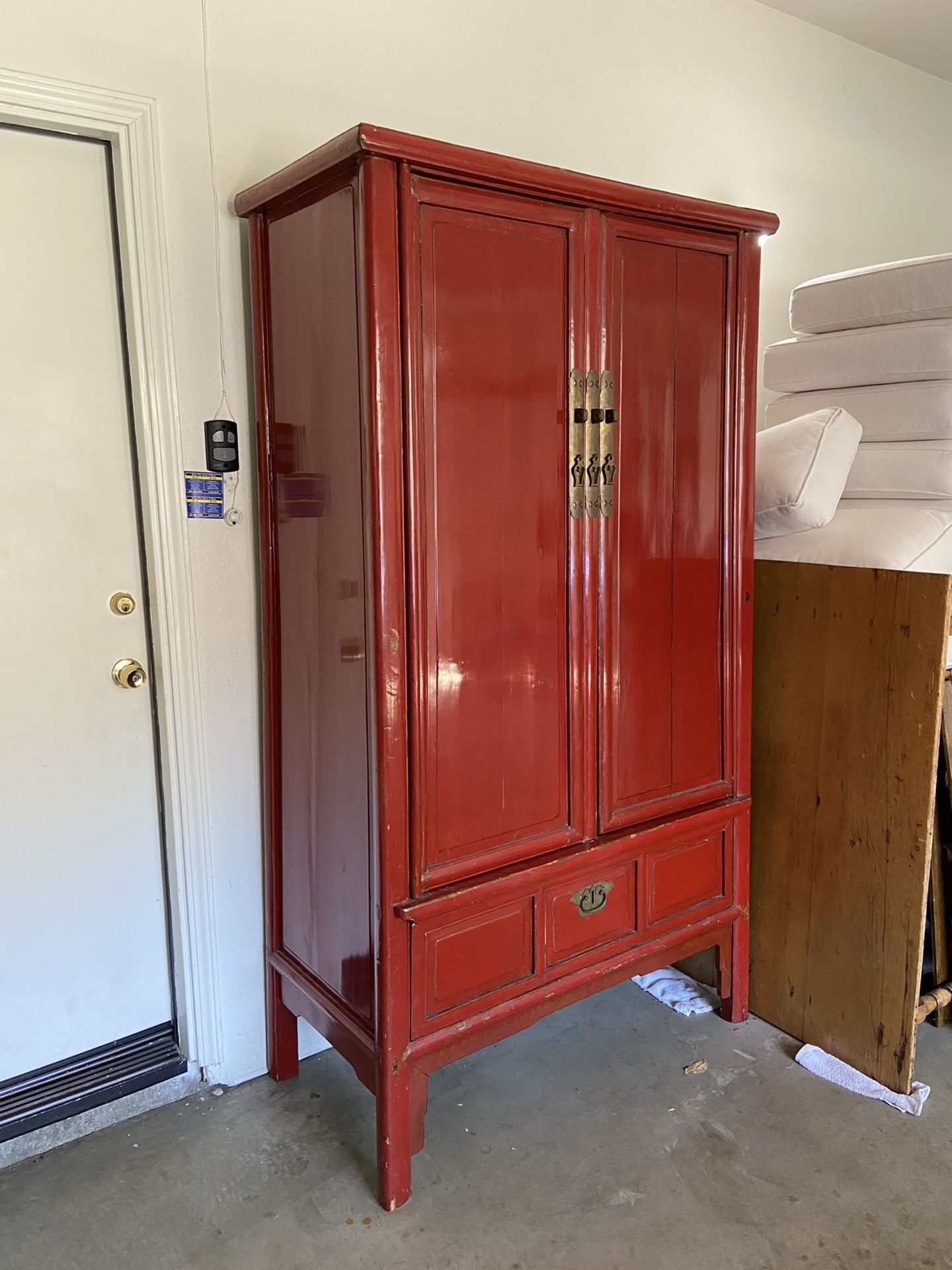 Antique Chinese Painted Armoire (Custom made from China)