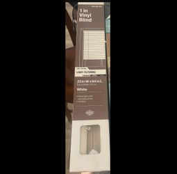Vinyl mini blind (new ) 23”x64”
