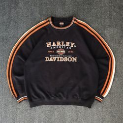 Harley Davidson Men's Black Sweatshirt Size Large 