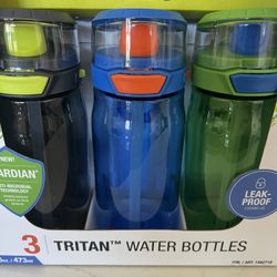  ⸻  🔥 Brand New ZULU Water Bottles – 3 Pack 🔥 (16oz / 473ml each)  💧 Leak-proof lid 🛡️ Anti-microbial technology 🎒 Perfect for school, gym & trav