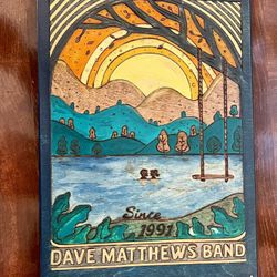  Dave Matthews Band Art Piece  - Hand Made By Local Artist 