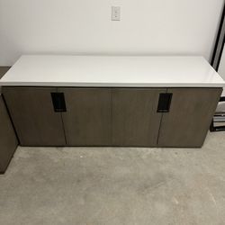 Pure Modern Credenza With Quartz Top
