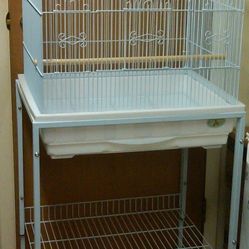 Birdcage made by King Cages – 25 x 21 x 30 with stand - $100