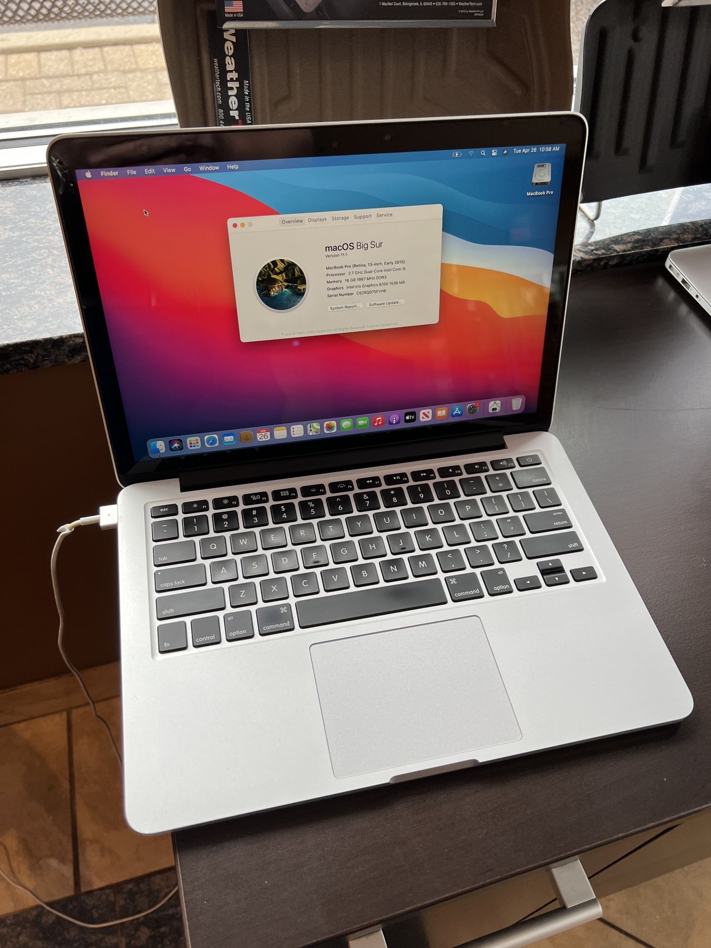 Apple 13” MacBook Pro 2015 Retina Core i5 16GB RAM 256GB