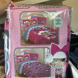 L.O.L doll Comforter Set Brand new never opened