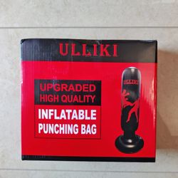 Ulliki 63-inch inflatable punching bag designed for kids and adults.