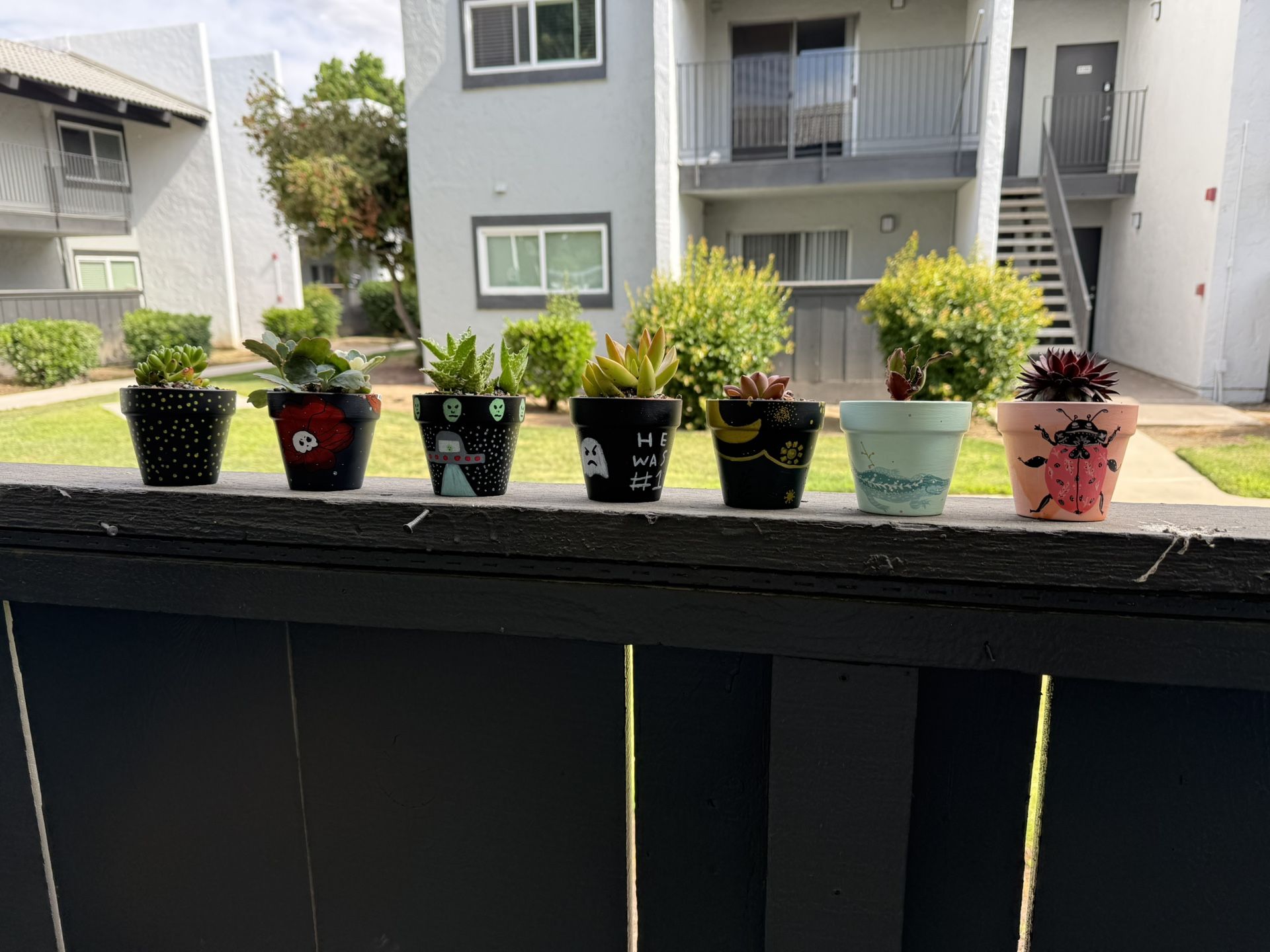 Hand Painted Terracotta Pots 3”