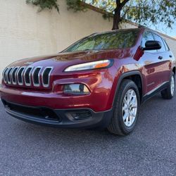 2016 JEEP CHEROKEE SPORT, CLEAN AUTO-CHECK, COLD AC, GREAT ON GAS, NICE SUV, FINANCE AVAILABLE 🚘
